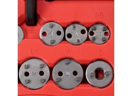 Compresor neumático para pistones de freno MECHANIC BRAKE SET PNEU 23, juego de 23 piezas