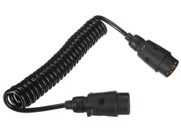Cable espiral de conexión para la clavija del enganche TRAILER CABLE 3, 7-7 pines, 3 m