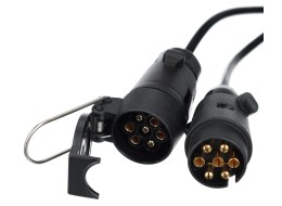 Cable prolongador de 7 pines - toma colgante + clavija TRAILER CABLE 7, 12V, 5m