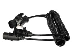 Adaptador espiral de conexión de 15 pines a 2×7 pines (S+N) TRAILER CABLE 9, 24V, 3,5m