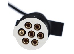 Cable espiral de conexión 7 pines tipo S TRAILER CABLE 10, enchufe de plástico, 24V, 3,5m