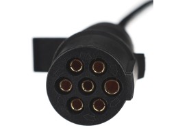 Cable espiral de conexión 7 pines tipo N TRAILER CABLE 11, enchufe de plástico, 24V, 3,5m