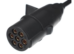 Cable espiral de conexión 7 pines tipo N TRAILER CABLE 11, enchufe de plástico, 24V, 3,5m