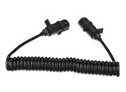 Cable espiral de conexión 7 pines tipo N TRAILER CABLE 11, enchufe de plástico, 24V, 3,5m