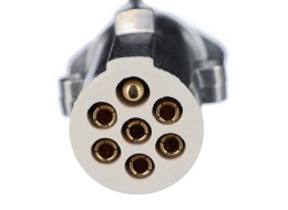 Cable espiral de conexión 7 pines tipo S TRAILER CABLE 12, enchufe metálico, 24V, 3,5m