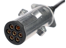 Cable espiral de conexión 7 pines tipo N TRAILER CABLE 13, clavija metálica, 24V, 3,5m