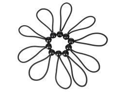 Juego de gomas de sujeción con bola CARGO CORD SET 3, 15 cm, 10 uds