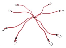 Correas elásticas de sujeción/gomas elásticas araña CARGO CORD SPIDER BASIC 80, 80 cm, 8 brazos