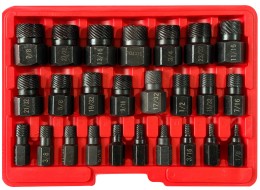 Juego de extractores para tornillos y tuercas dañados MECHANIC NUT REMOVER 2, 25 piezas