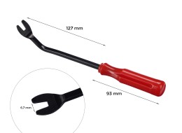Horquilla corta curvada para desmontaje de tapicería e interior MECHANIC TRIM ONE 13
