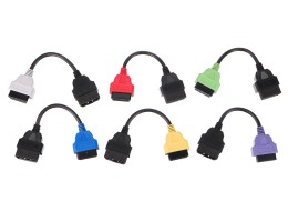 Juego completo de adaptadores OBD-II FiatECUScan para turismos MECHANIC CABLE SET 3, 6 unidades