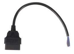 Cable extensible OBD-II hembra de 16 pines terminado en cables de 30 cm MECHANIC CABLE 27