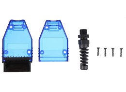 Conector OBD-II de 16 pines para montar su propio cable MECHANIC CABLE 31, azul