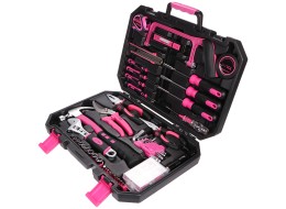 Juego de herramientas HOME PINK 128