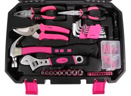 Juego de herramientas HOME PINK 128