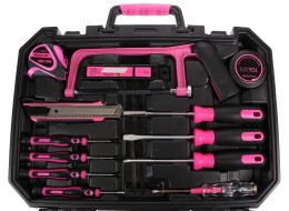 Juego de herramientas HOME PINK 128