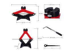 Gato de tijera con carraca SX SCISSOR JACK WIDE PAD 2,5T