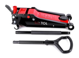 Gato hidráulico móvil de servicio pesado 4 t, perfil bajo, con pedal SX JACK PEDAL 4T BLACK
