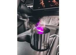Difusor aromático Car Flame para coche negro 100ml, USB-C, para portavasos
