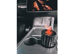 Difusor aromático Car Flame para coche negro 100ml, USB-C, para portavasos