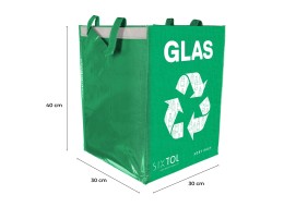 Bolsas para residuos reciclables SORT EASY 3 BASIC DE, 30x30x40 cm, 3 x 36 l, 3 unidades