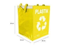 Bolsas para residuos reciclables SORT EASY 3 BASIC DE, 30x30x40 cm, 3 x 36 l, 3 unidades