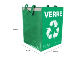 Bolsas para reciclaje SORT EASY 3 BASIC FR, 30x30x40 cm, 3 x 36 l, 3 uds