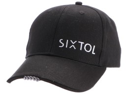 Gorra con luz LED B-CAP 25 lm, recargable, USB, talla única, negra
