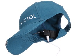 Gorra con luz LED B-CAP 25 lm, recargable, USB, talla única, azul