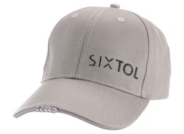 Gorra con luz LED B-CAP 25lm, recargable, USB, talla única, gris