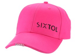 Gorra con luz LED B-CAP 25lm, recargable, USB, talla única, rosa