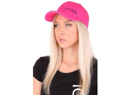 Gorra con luz LED B-CAP 25lm, recargable, USB, talla única, rosa