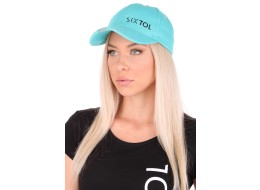 Gorra con luz LED B-CAP 25lm, recargable, USB, talla única, turquesa
