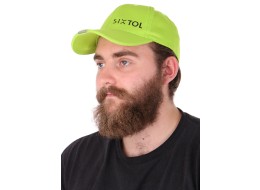 Gorra con luz LED B-CAP 25 lm, recargable, USB, talla única, verde fluorescente