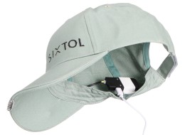 Gorra con luz LED B-CAP 25lm, recargable, USB, talla única, verde