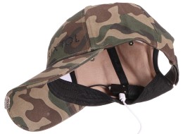 Gorra con luz LED B-CAP 25lm, recargable, USB, talla única, camuflaje