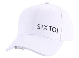 Gorra con luz LED B-CAP 25lm, recargable, USB, talla única, blanca