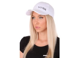 Gorra con luz LED B-CAP 25lm, recargable, USB, talla única, blanca