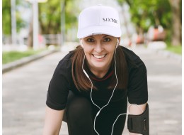 Gorra con luz LED B-CAP 25lm, recargable, USB, talla única, blanca