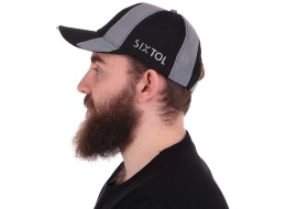 Gorra reflectante con luz LED B-CAP SAFETY 25 lm, recargable, USB, talla única, negra