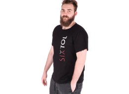 Camiseta de hombre T-SHIRT, negra, talla L, 100% algodón