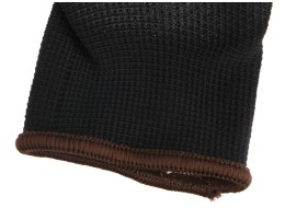 Guantes de trabajo de poliéster semibañados en PU GLOVE PE-PU 9, negros, talla 9
