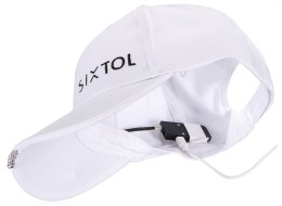 Gorra con luz LED B-CAP 25lm, recargable, USB, talla única, blanca