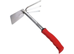 Azada de jardín con cultivador, longitud 290 mm, mango ergonómico