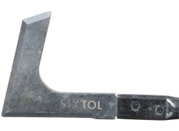 Cuchillo de jardín para malas hierbas en L, longitud 315 mm, mango ergonómico