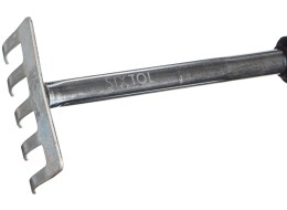 Rastrillo de mano, longitud 290 mm, mango ergonómico