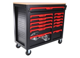 Carro de taller con herramientas MECHANIC TROLLEY TITAN 1559, 13 cajones, 1559 piezas de herramienta