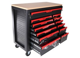 Carro de taller con herramientas MECHANIC TROLLEY TITAN 1559, 13 cajones, 1559 piezas de herramienta