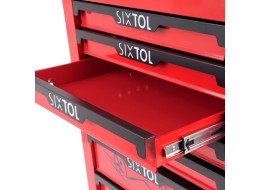 Carro de taller para herramientas MECHANIC TROLLEY KEVIN RED, 7 cajones