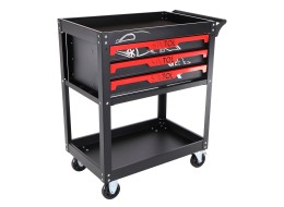 Carro de taller con herramientas MECHANIC TROLLEY JASON 80, 3 cajones, 1 estante, 80 piezas de herra